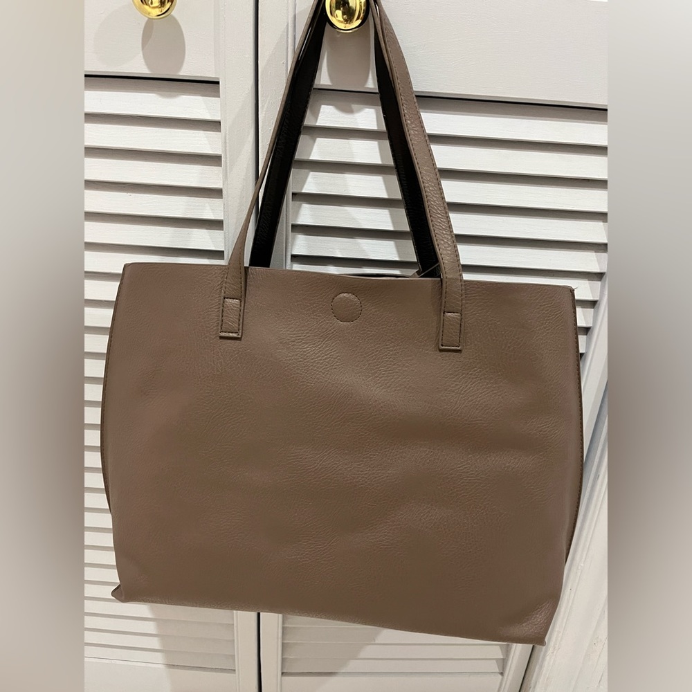 Taupe tote bag